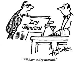 Dry January cartoon by Adam Singleton
