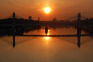 Albert Bridge from Battersea Bridge