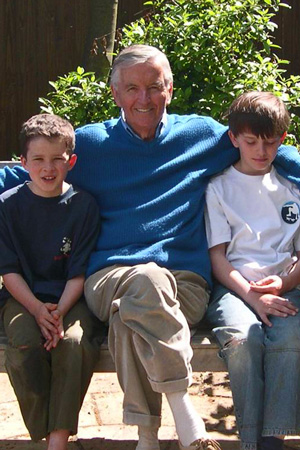 Ian Roddie and two of his grandsons