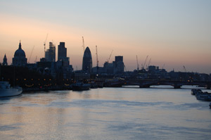 Skyline from Waterloo Bridge